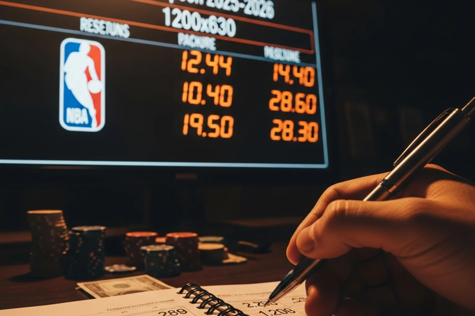 Cuotas NBA campeón 2025-2026: tablero de apuestas con líneas de futuros de baloncesto
